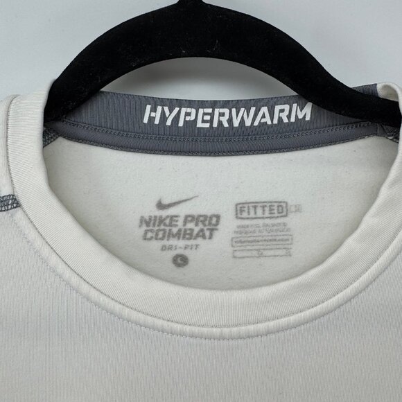 Nike Pro Combat Mens Large Dri-Fit Fitted Vented Training Long Sleeve T-Shirt - Picture 2 of 3